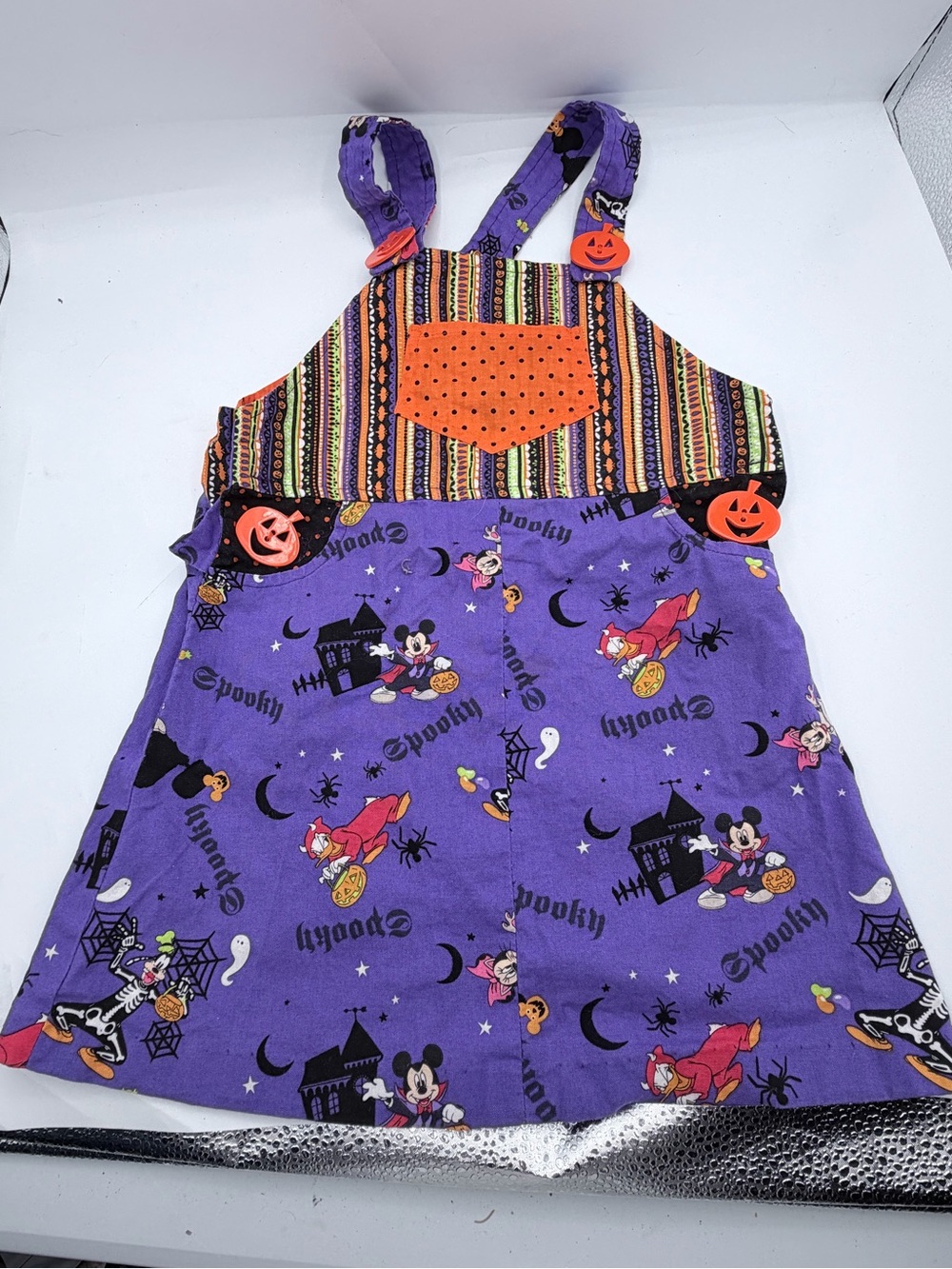 Purple Halloween Mickey & Minnie Kids Costume Jumper 9-12M